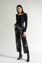 Load image into Gallery viewer, Patent Trousers - As You Wish Boutique patent leather pants patent leather trousers black leather pants black leather trousers black patent leather pants black patent leather trousers