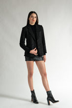 Load image into Gallery viewer, Party Blazer - As You Wish Boutique black blazer black party blazer tweed blazer black tweed blazer