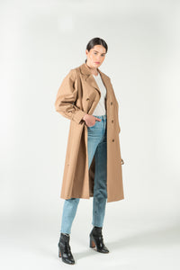 Puff Sleeve Trench - As You Wish Boutique puff sleeve trench coat fall trench coat beige trench coat black trench coat beige puff sleeve trench coat black puff sleeve trench coat