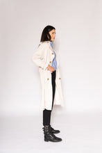 Load image into Gallery viewer, Split Back Trench - As You Wish Boutique back button back split trench coat light blue trench coat ivory trench coat beige trench coat white trench coat fall spring coat