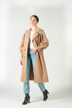 Load image into Gallery viewer, Puff Sleeve Trench - As You Wish Boutique puff sleeve trench coat fall trench coat beige trench coat black trench coat beige puff sleeve trench coat black puff sleeve trench coat