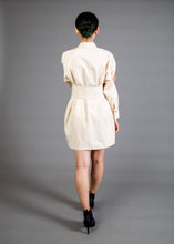 Load image into Gallery viewer, Shirt Dress - As You Wish Boutique ivory shirt dress mini shirt dress cream shirt dress beige shirt dress cream mini shirt dress beige mini shirt dress